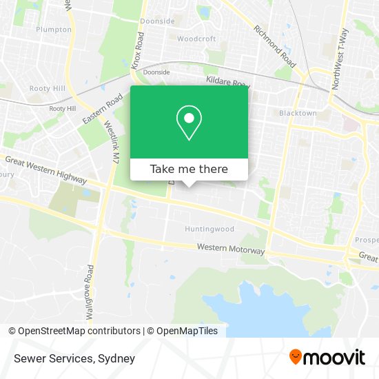 Sewer Services map