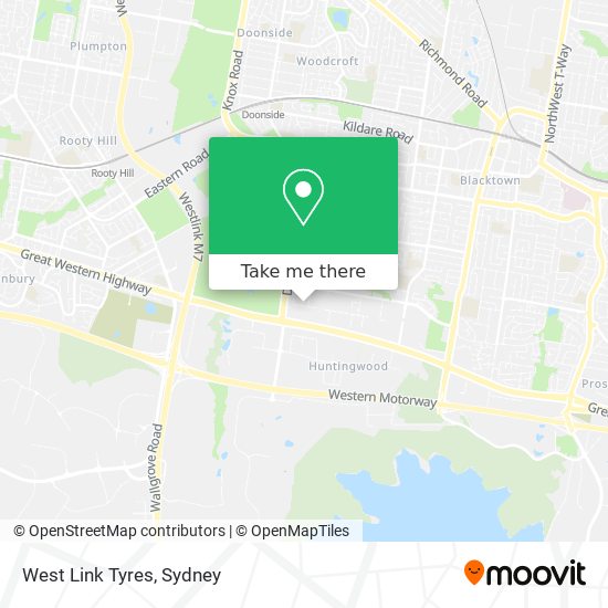 West Link Tyres map