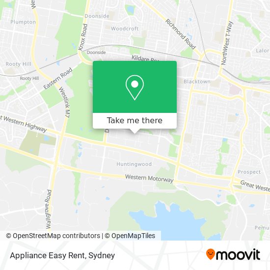 Appliance Easy Rent map