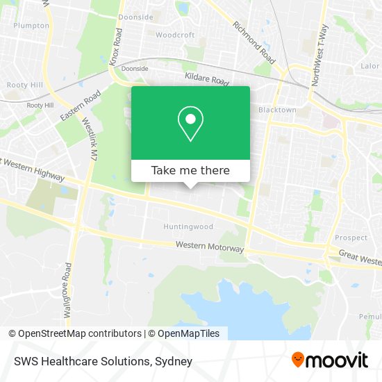 SWS Healthcare Solutions map