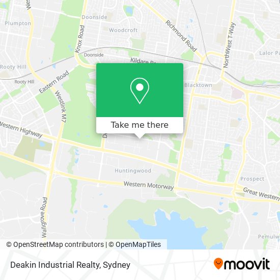 Mapa Deakin Industrial Realty