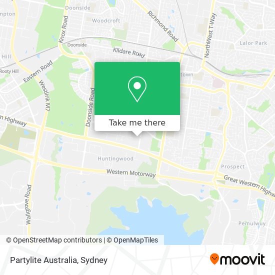 Mapa Partylite Australia