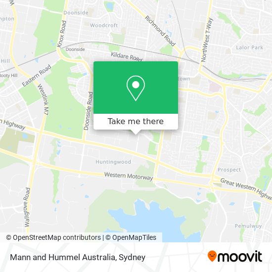 Mapa Mann and Hummel Australia