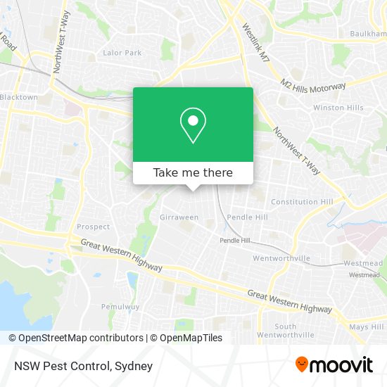 Mapa NSW Pest Control