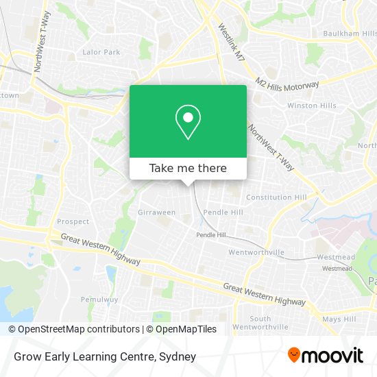 Grow Early Learning Centre map