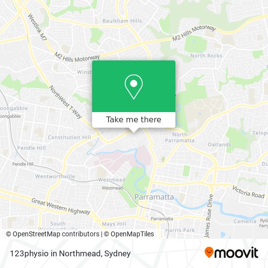 Mapa 123physio in Northmead