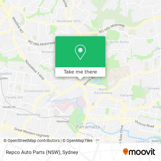 Mapa Repco Auto Parts (NSW)