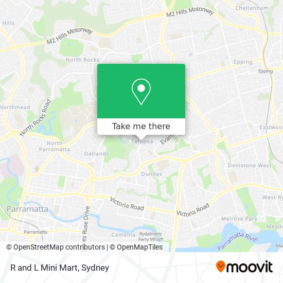 R and L Mini Mart map