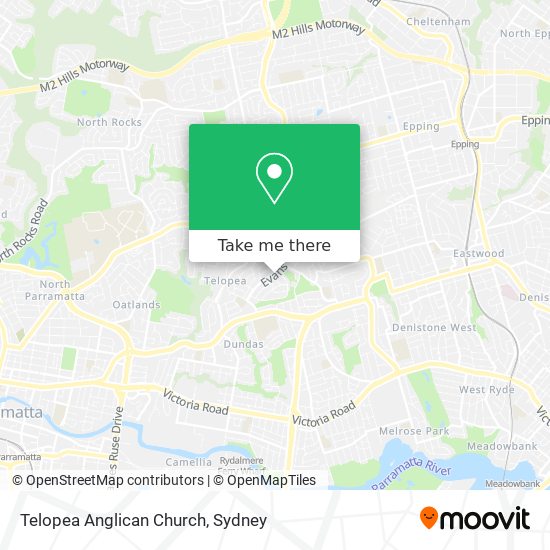 Mapa Telopea Anglican Church