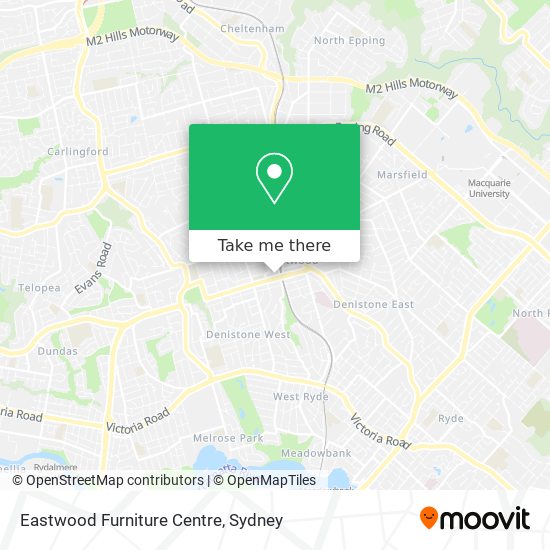 Mapa Eastwood Furniture Centre