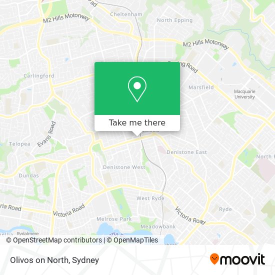 Olivos on North map