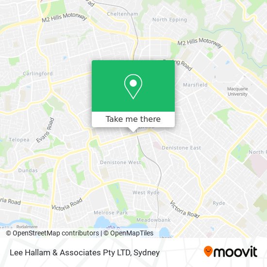 Lee Hallam & Associates Pty LTD map