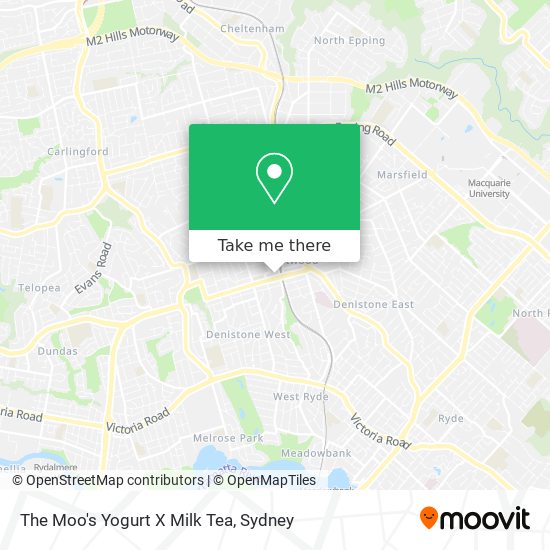 The Moo's Yogurt X Milk Tea map