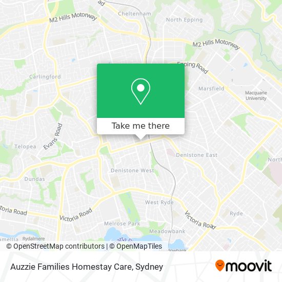 Auzzie Families Homestay Care map