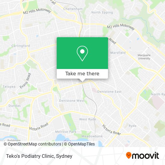 Teko's Podiatry Clinic map