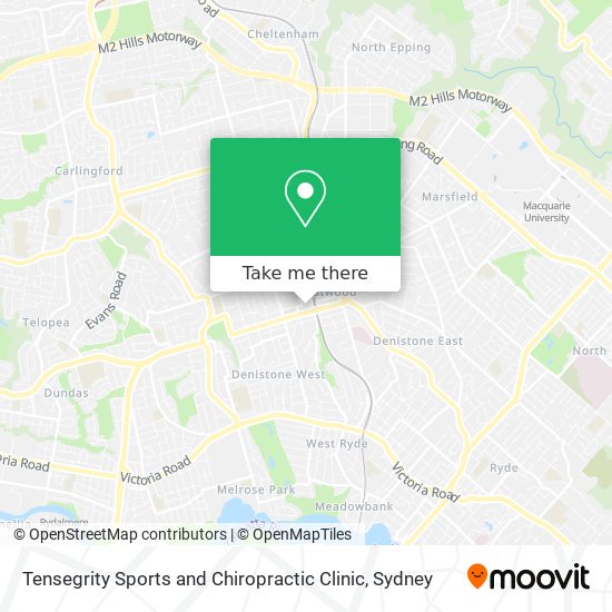 Tensegrity Sports and Chiropractic Clinic map