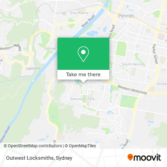 Mapa Outwest Locksmiths