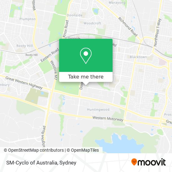 Mapa SM-Cyclo of Australia