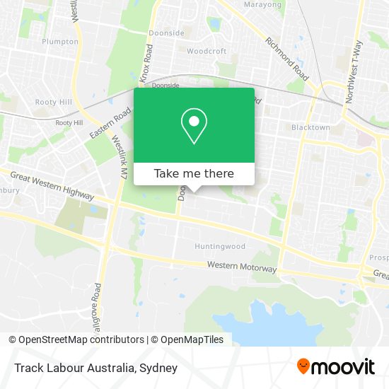 Mapa Track Labour Australia