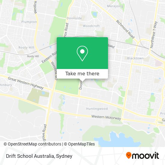 Drift School Australia map