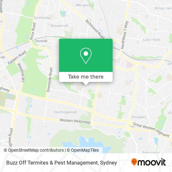 Buzz Off Termites & Pest Management map