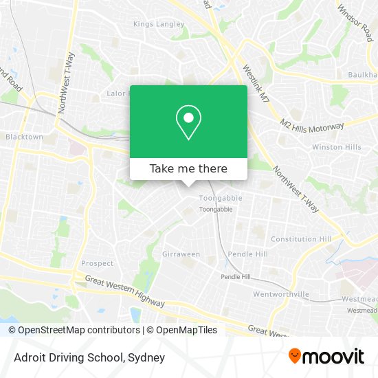 Adroit Driving School map
