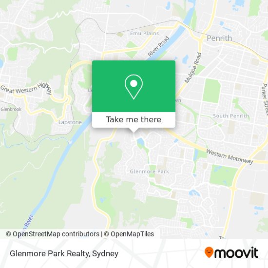 Mapa Glenmore Park Realty