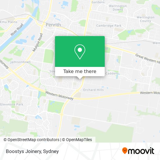 Boostys Joinery map