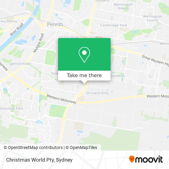 Christmas World Pty map