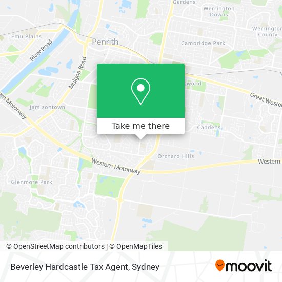 Beverley Hardcastle Tax Agent map