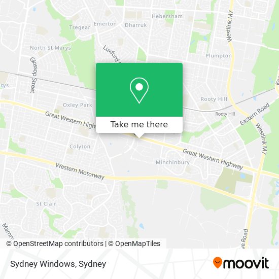 Sydney Windows map