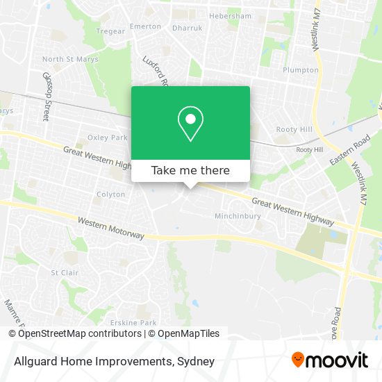 Allguard Home Improvements map