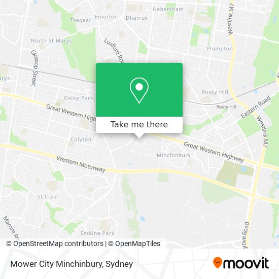 Mower City Minchinbury map