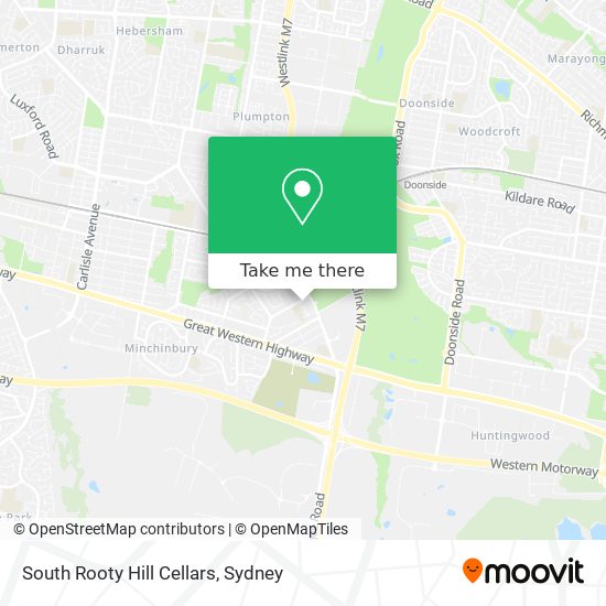 Mapa South Rooty Hill Cellars