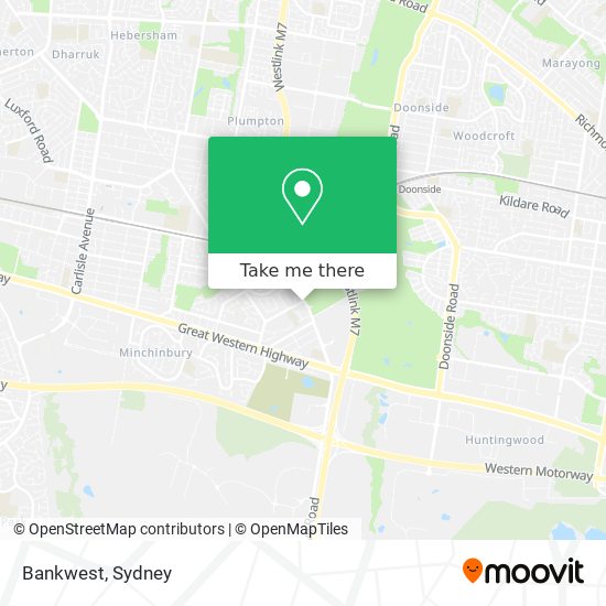 Bankwest map