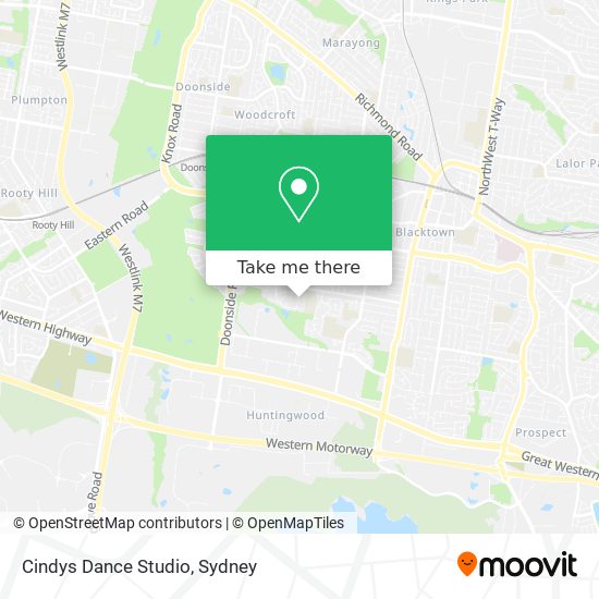 Mapa Cindys Dance Studio