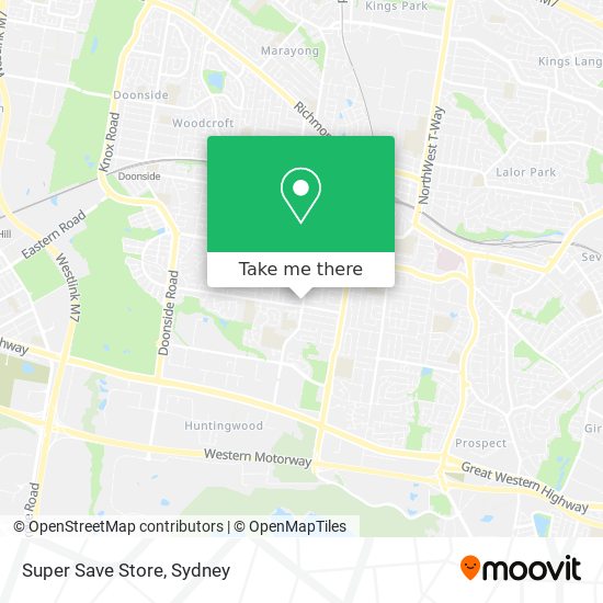 Mapa Super Save Store