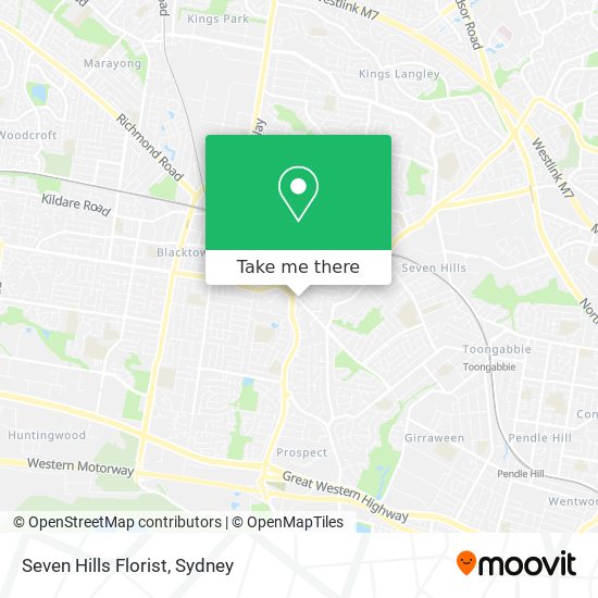 Seven Hills Florist map