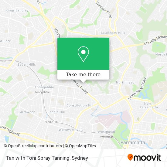 Tan with Toni Spray Tanning map