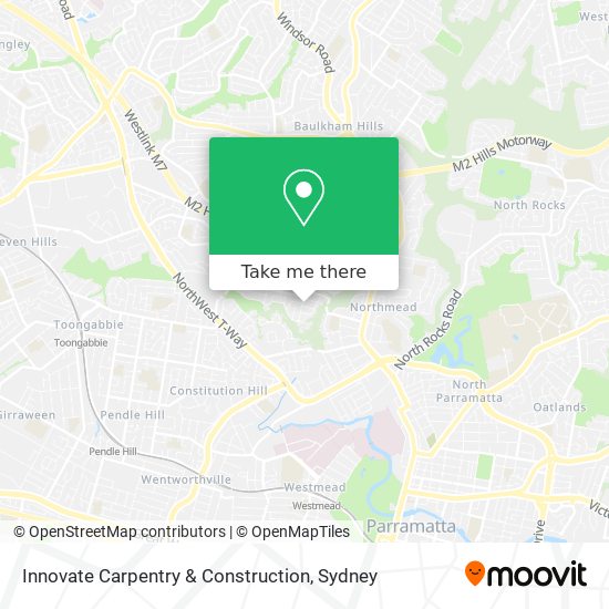Innovate Carpentry & Construction map