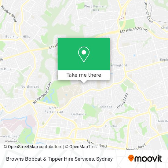 Browns Bobcat & Tipper Hire Services map