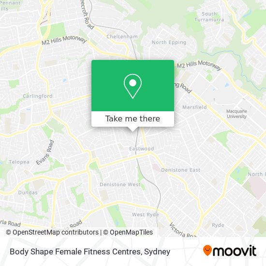 Body Shape Female Fitness Centres map