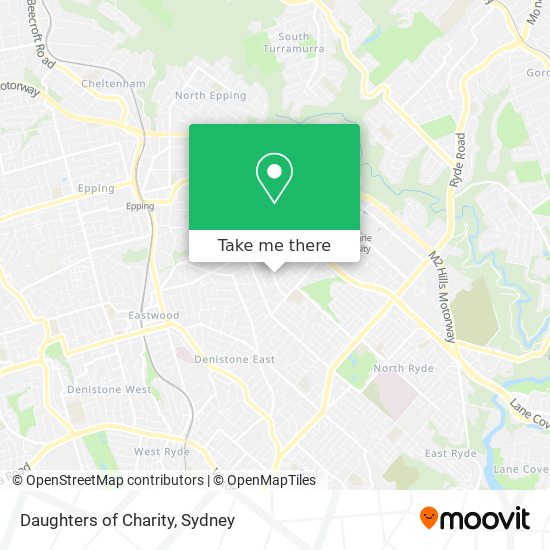 Daughters of Charity map