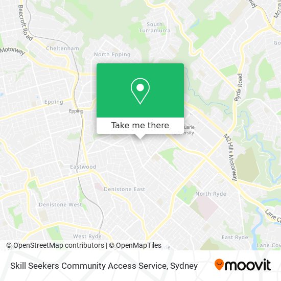 Mapa Skill Seekers Community Access Service