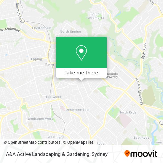 Mapa A&A Active Landscaping & Gardening
