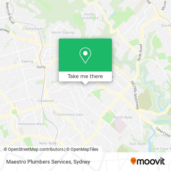 Mapa Maestro Plumbers Services