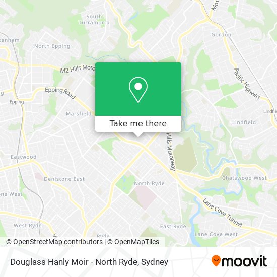 Mapa Douglass Hanly Moir - North Ryde
