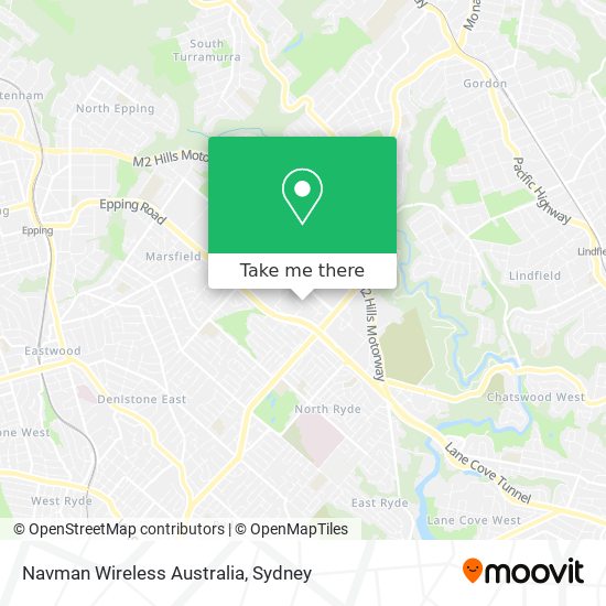 Mapa Navman Wireless Australia