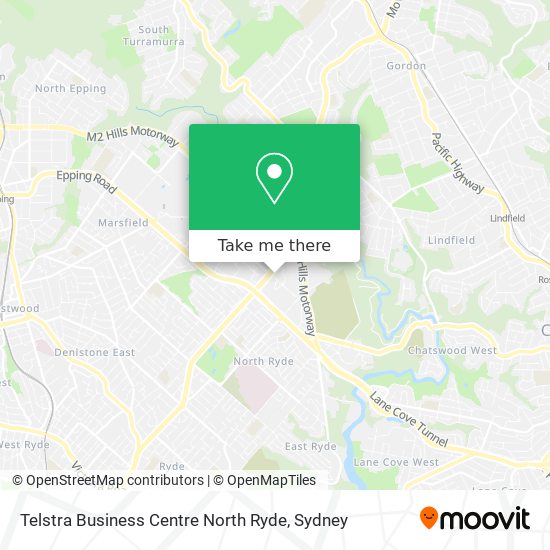 Mapa Telstra Business Centre North Ryde