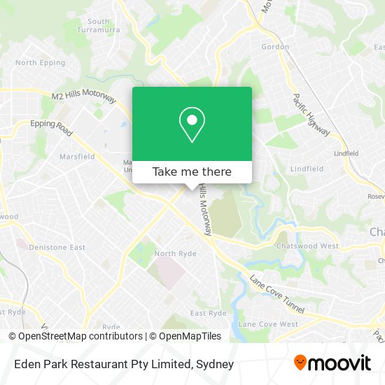 Eden Park Restaurant Pty Limited map